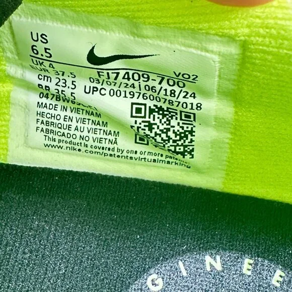 Women's Nike Air Force 1 Dance Volt/Black-Gunmetal FJ7409-700 Sz 6.5 - Picture 10 of 11